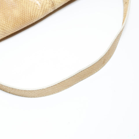 FENDI Python Mamma Baguette Shoulder Bag beige WS28732