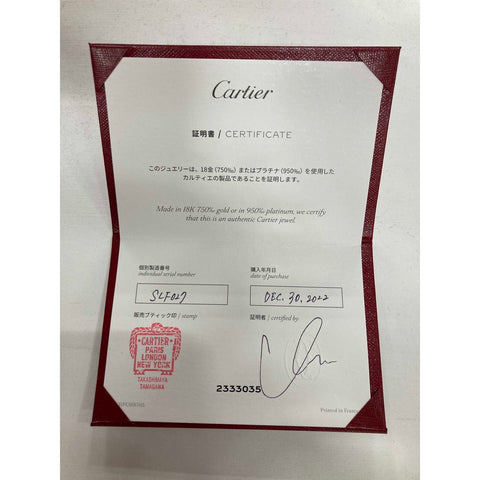 CARTIER Damour Necklace Au750 White Gold Necklace Silver WS27833