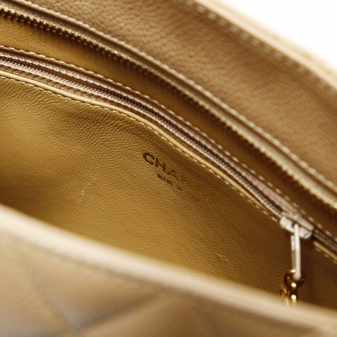 CHANEL Series 7, 1997-1999 Replica Tote, Medallion Caviar Skin Handbag beige WS28735