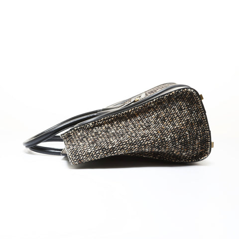 CELINE Luggage Micro Shopper Tweed Handbag multicolor WS28736