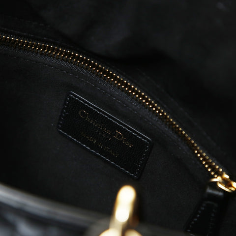 Christian Dior Cannage My Lady Dior Medium Handbag black WS28737