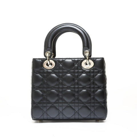 Christian Dior Cannage My Lady Dior Medium Handbag black WS28737