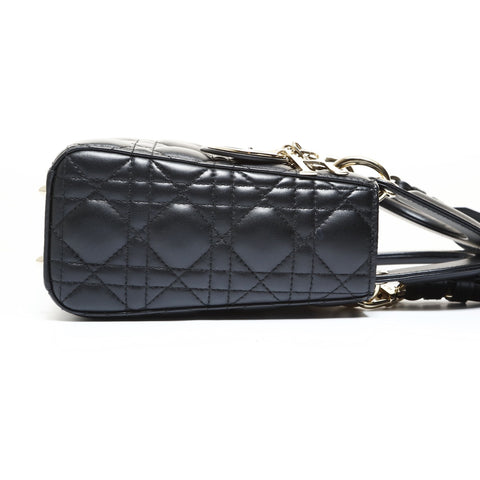 Christian Dior Cannage My Lady Dior Medium Handbag black WS28737