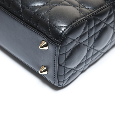 Christian Dior Cannage My Lady Dior Medium Handbag black WS28737