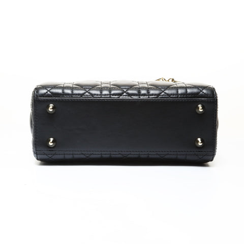 Christian Dior Cannage My Lady Dior Medium Handbag black WS28737