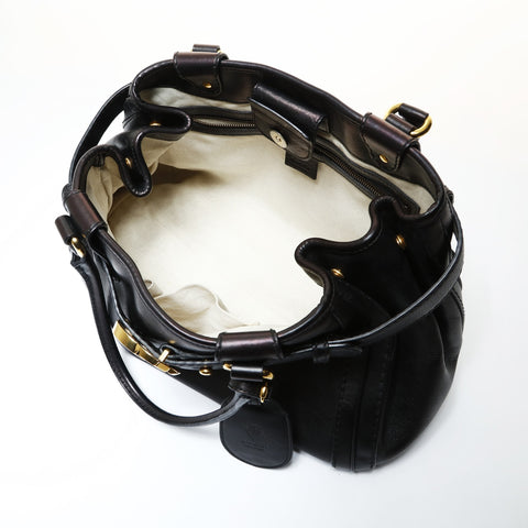 GUCCI GG Running Leather Handbag black WS28738
