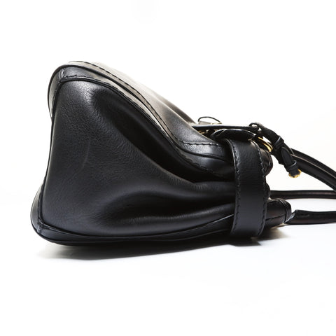 GUCCI GG Running Leather Handbag black WS28738