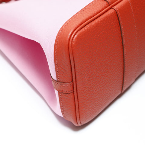 HERMES Garden Party TPM Rouge Duchess Handbag pink WS28740