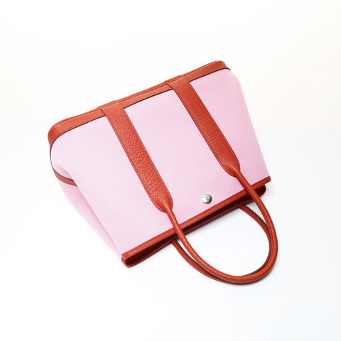 HERMES Garden Party TPM Rouge Duchess Handbag pink WS28740