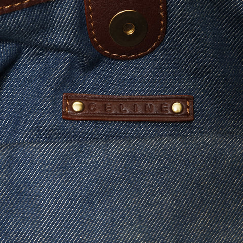 CELINE Bittersweet Denim Shoulder Bag blue WS28744