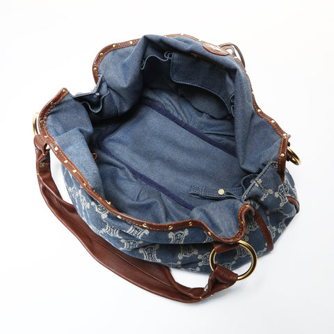 CELINE Bittersweet Denim Shoulder Bag blue WS28744