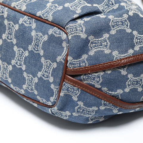 CELINE Bittersweet Denim Shoulder Bag blue WS28744