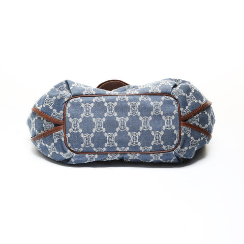 CELINE Bittersweet Denim Shoulder Bag blue WS28744