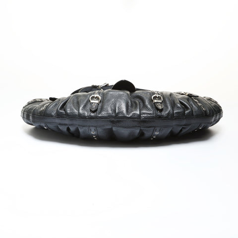 Christian Dior Galliano era lizard trim Shoulder Bag black WS28745