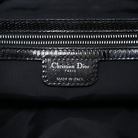 Christian Dior Galliano era lizard trim Shoulder Bag black WS28745