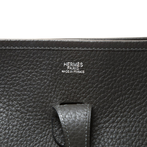 HERMES � J stamp, 2006 production, Evelyn II, Taurillon Clemence Shoulder Bag gray WS28747