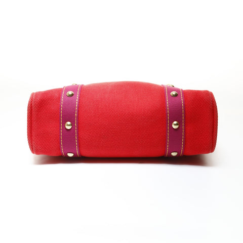 LOUIS VUITTON 2005 Antigua Cava MM Tote Bag Red WS28748