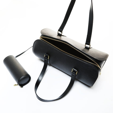 LOUIS VUITTON 2003 Epi Soufflot Shoulder Bag black WS28749