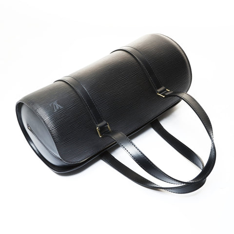 LOUIS VUITTON 2003 Epi Soufflot Shoulder Bag black WS28749