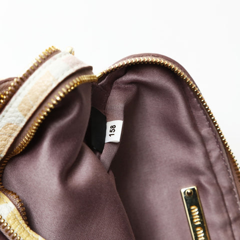 Miu Miu Madras Cat Shoulder Pouch Shoulder Bag multicolor WS28750