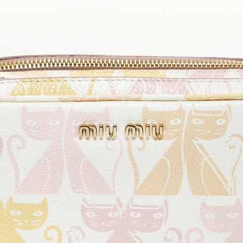 Miu Miu Madras Cat Shoulder Pouch Shoulder Bag multicolor WS28750
