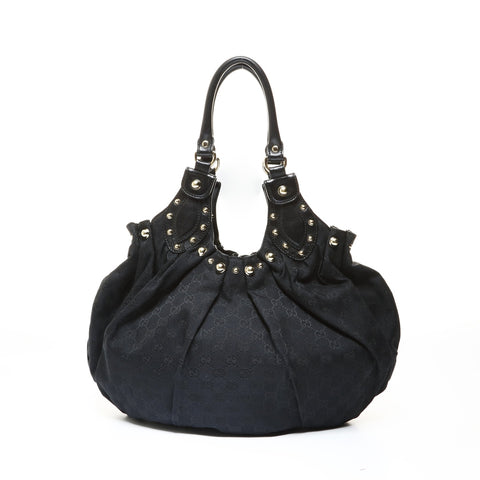 GUCCI GG canvas Handbag black WS28752
