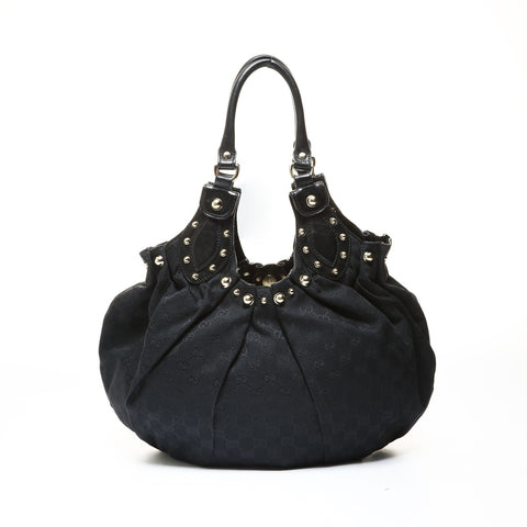GUCCI GG canvas Handbag black WS28752