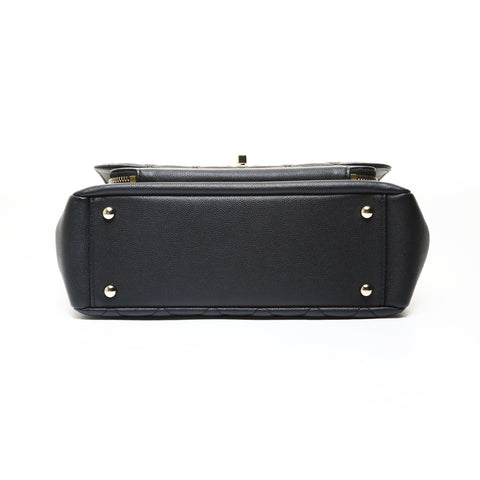CHANEL 30s series 2020 Matelassé Affinity Shoulder Bag black WS28753