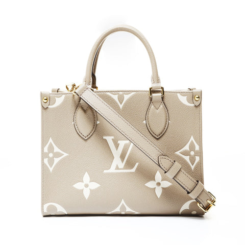 LOUIS VUITTON 2021-2025 OnTheGo PM Monogram Handbag beige WS28754