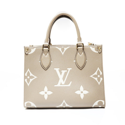 LOUIS VUITTON 2021-2025 OnTheGo PM Monogram Handbag beige WS28754