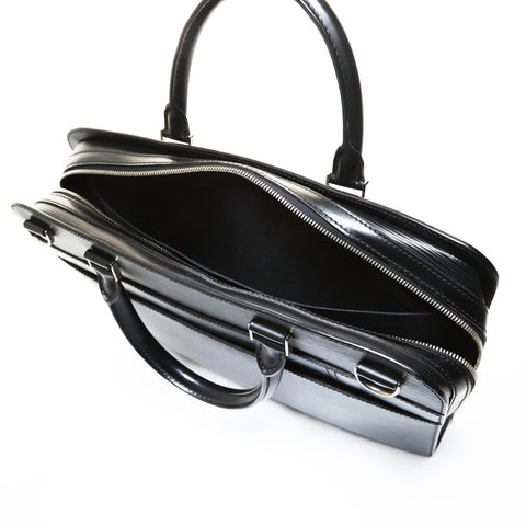 LOUIS VUITTON 2012 Epi Bassano MM Handbag black WS28757