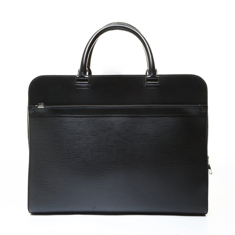 LOUIS VUITTON 2012 Epi Bassano MM Handbag black WS28757