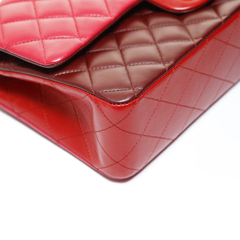 CHANEL Matelass double flap lambskin bag, series 21. Shoulder Bag Red WS28758