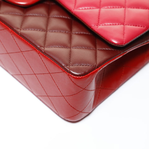 CHANEL Matelass double flap lambskin bag, series 21. Shoulder Bag Red WS28758