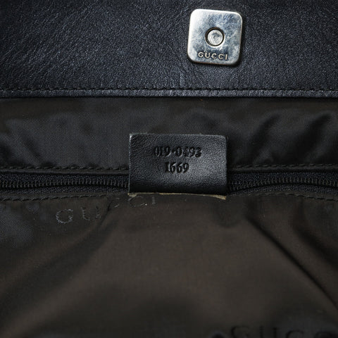 GUCCI GG canvas Tote Bag black WS28759