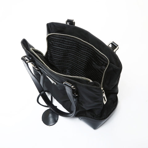 PRADA Test nylon Shoulder Bag black WS28760