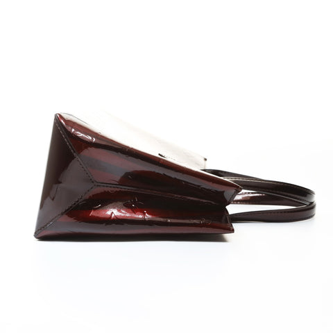 LOUIS VUITTON Monogram Vernis Rayures Wilshire PM Tote Bag Red WS28761
