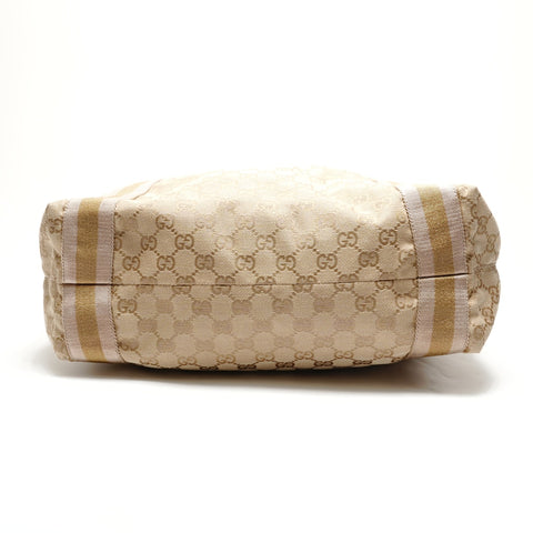GUCCI GG Canvas Brown Tote Bag beige WS28767