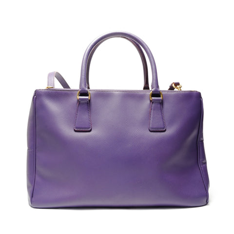 PRADA Saffiano Galleria Leather 2-way Handbag purple WS28768