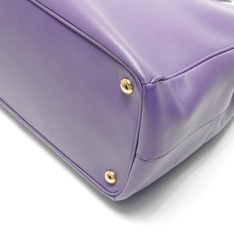 PRADA Saffiano Galleria Leather 2-way Handbag purple WS28768