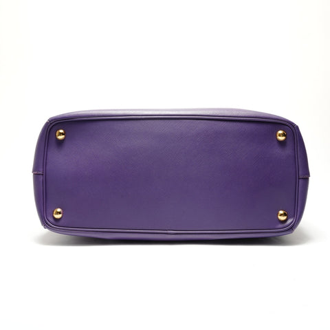 PRADA Saffiano Galleria Leather 2-way Handbag purple WS28768