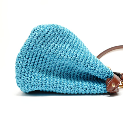 FENDI Peekaboo Mini 2way Handbag blue WS28770