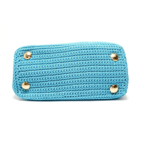 FENDI Peekaboo Mini 2way Handbag blue WS28770