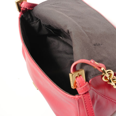 FENDI Python Mamma Bucket Leather Shoulder Bag pink WS28771