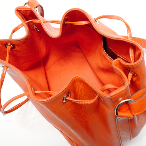 LOUIS VUITTON 2014 Petit Noe Epi Shoulder Bag Orange WS28773