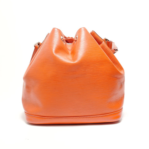 LOUIS VUITTON 2014 Petit Noe Epi Shoulder Bag Orange WS28773
