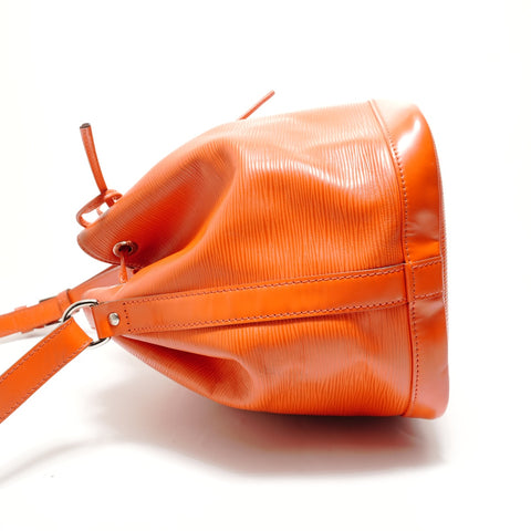 LOUIS VUITTON 2014 Petit Noe Epi Shoulder Bag Orange WS28773