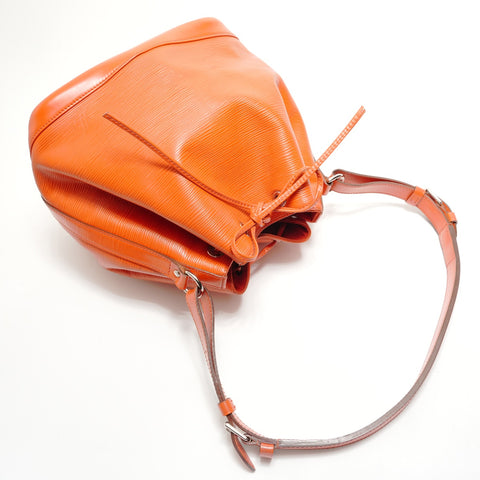 LOUIS VUITTON 2014 Petit Noe Epi Shoulder Bag Orange WS28773