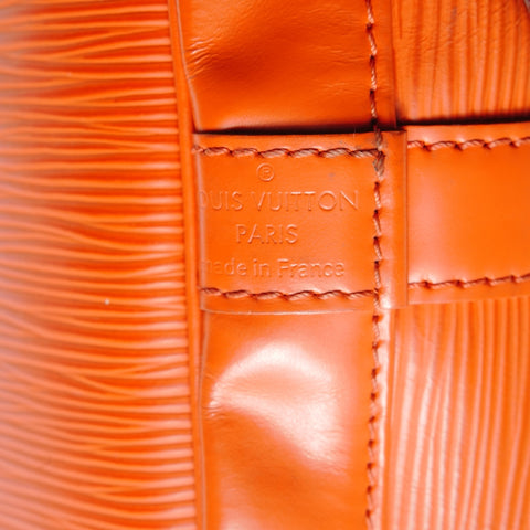 LOUIS VUITTON 2014 Petit Noe Epi Shoulder Bag Orange WS28773