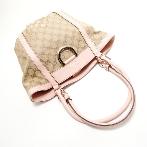 GUCCI GG canvas Abbey Handbag beige WS28774